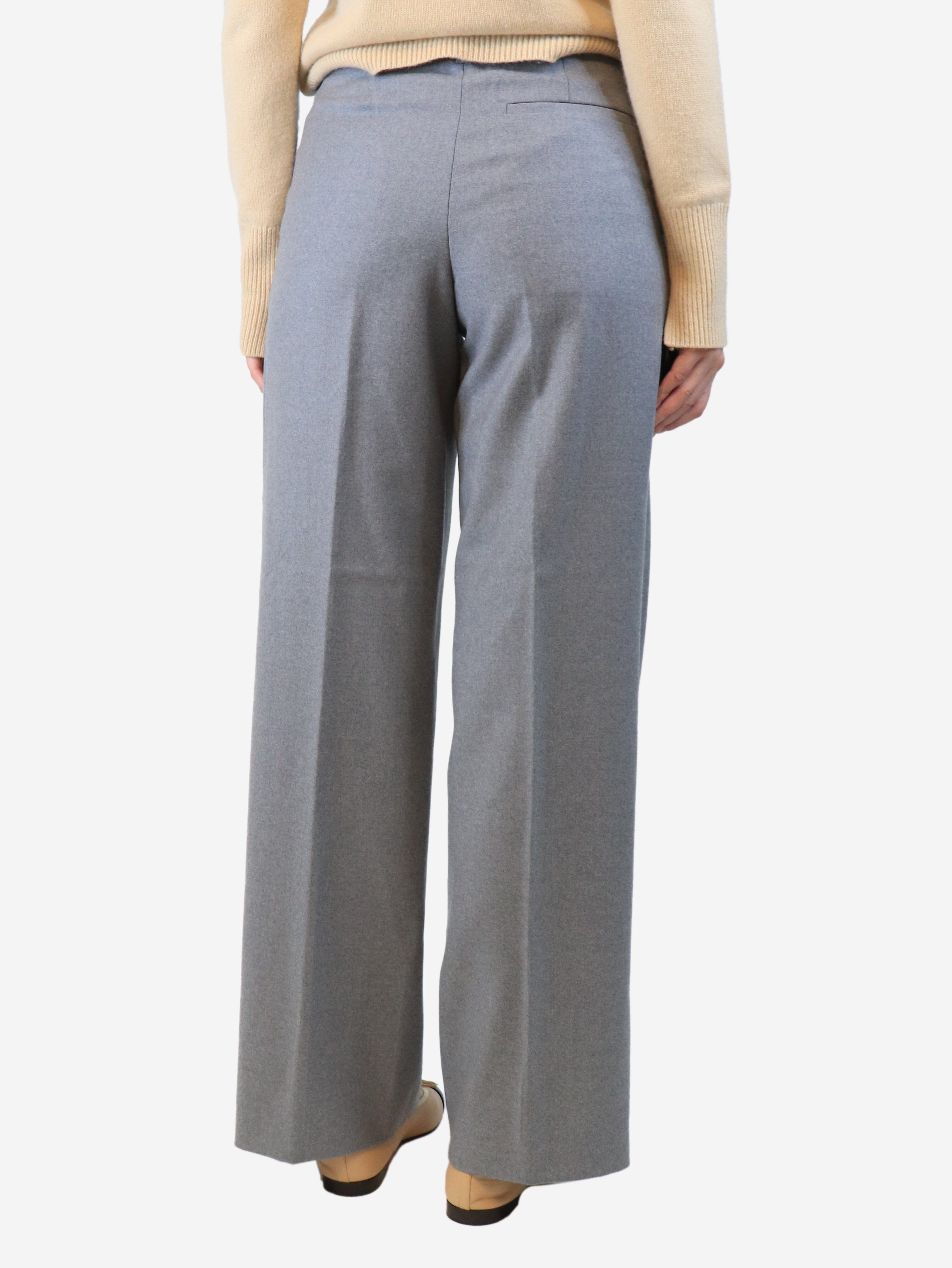 Grey straight-leg trousers - size UK 10 Trousers Loewe 