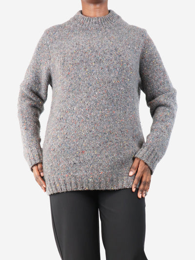Grey Alfie speckled pullover - size M Knitwear Gabriela Hearst 