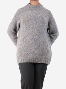 Gabriela Hearst Grey Alfie speckled pullover - size M