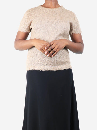 Sand textured top - size UK 10 Tops Prada 