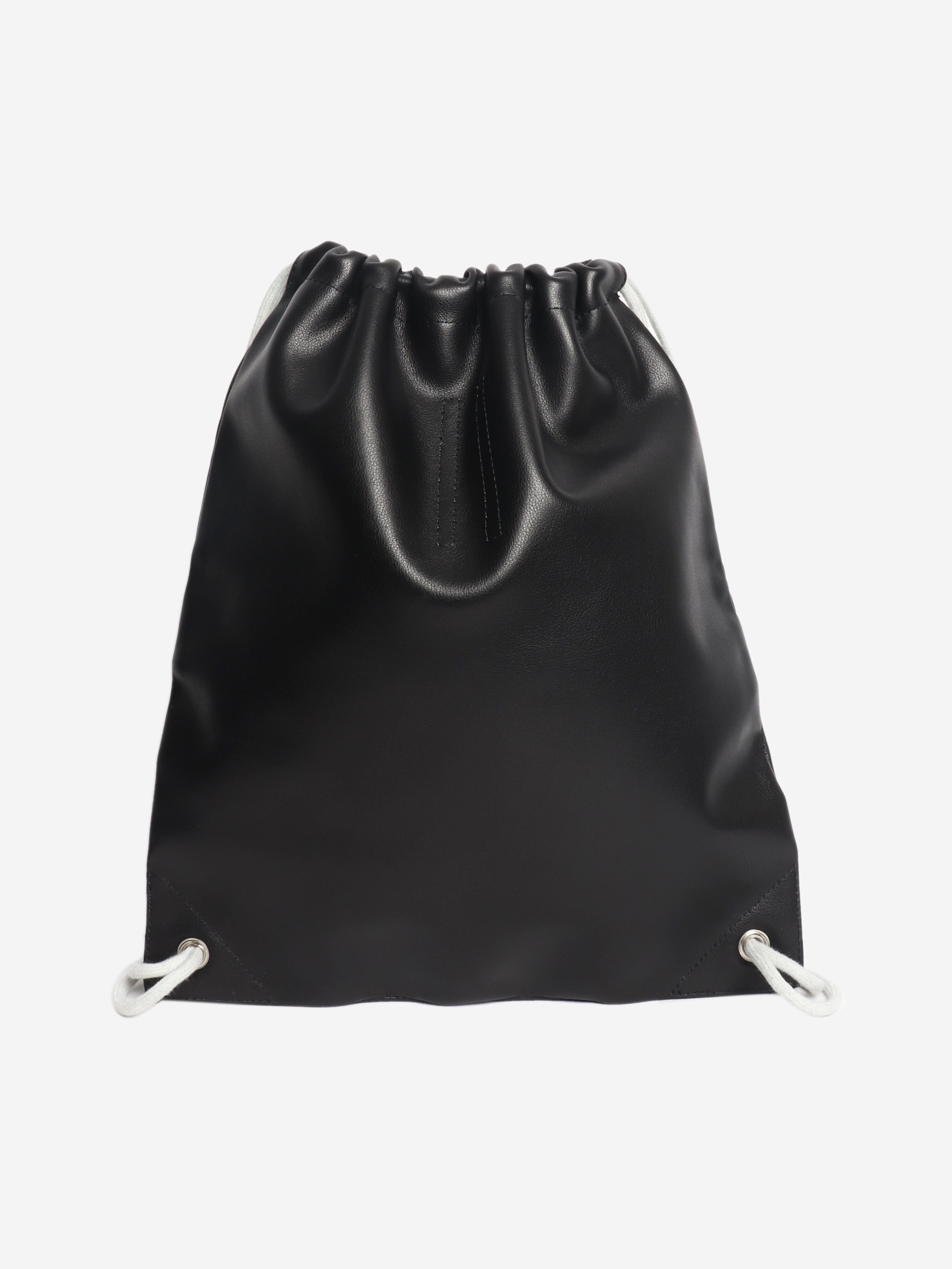 Black leather drawstring backpack Backpacks Rick Owens 