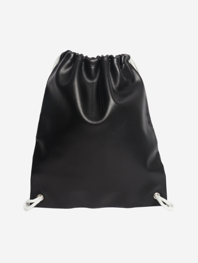 Black leather drawstring backpack Backpacks Rick Owens 