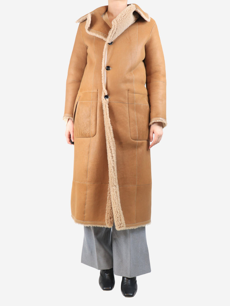 Maybelle reversible shearling coat