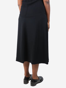 Marni Black panelled midi skirt - size UK 10