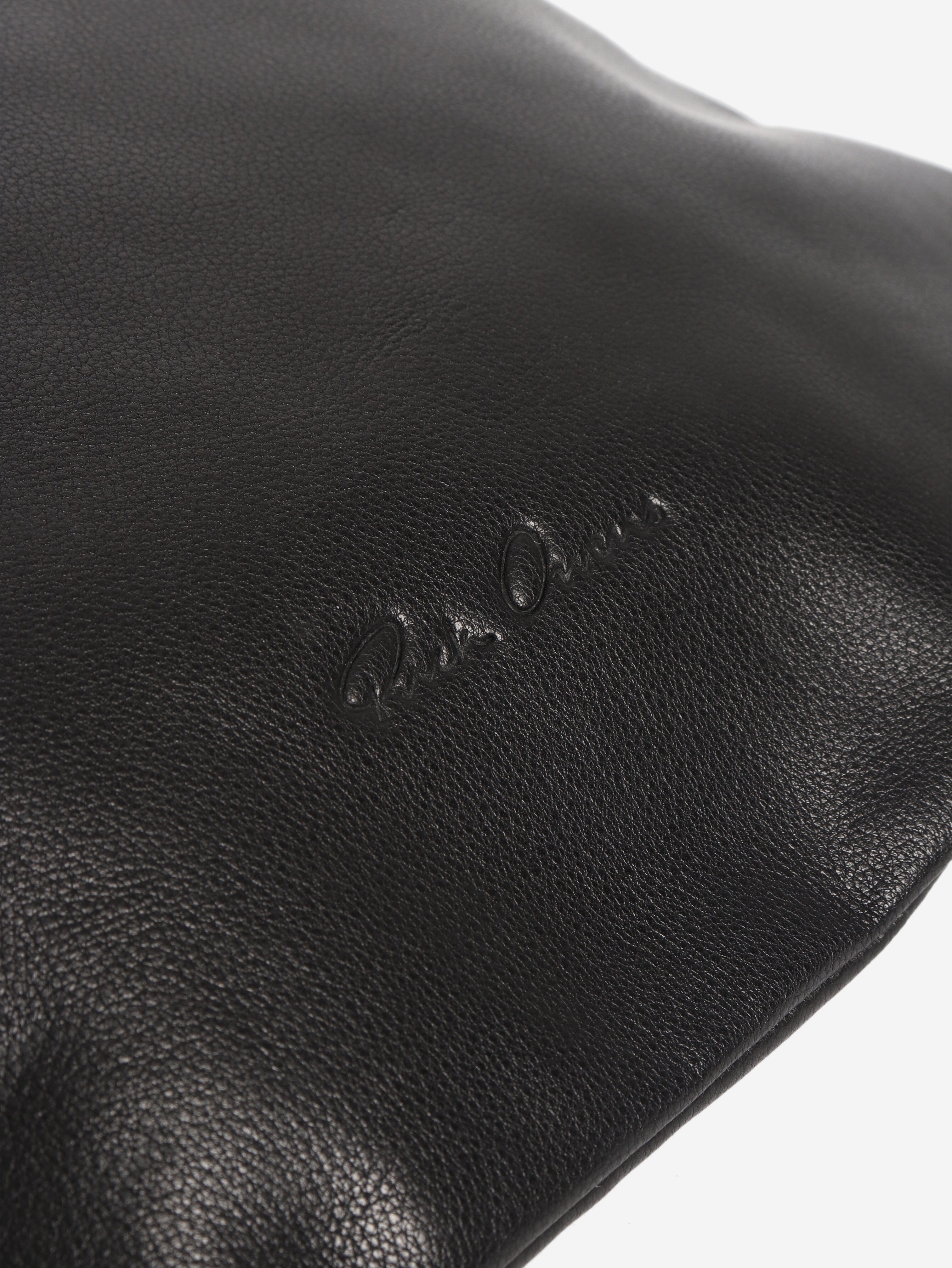 Black leather drawstring backpack Backpacks Rick Owens 