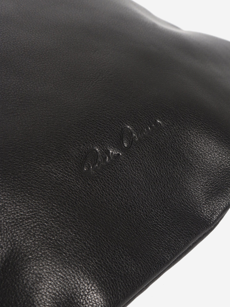 Black leather drawstring backpack Backpacks Rick Owens 