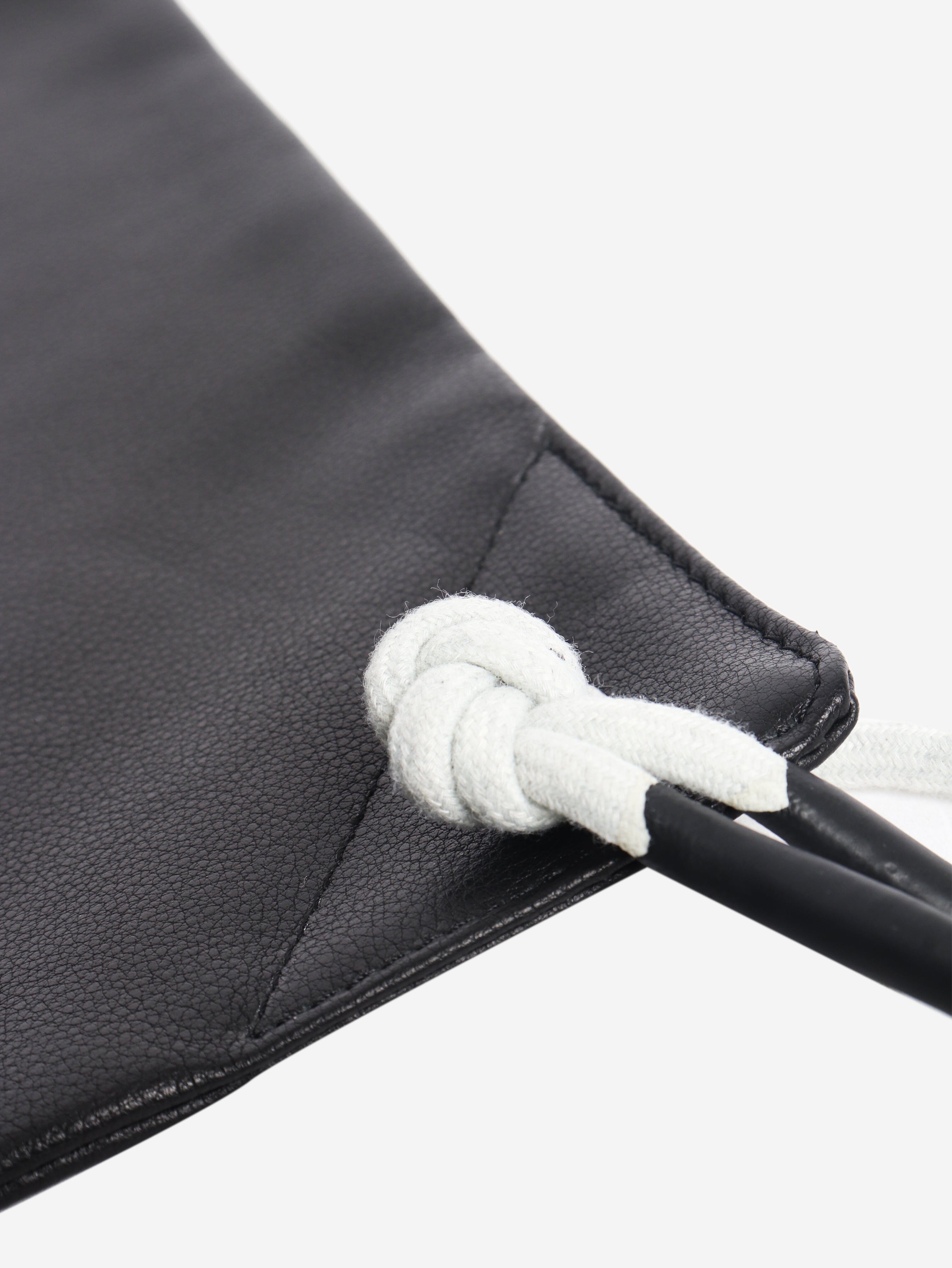 Black leather drawstring backpack Backpacks Rick Owens 