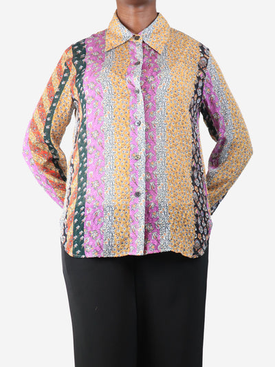 Multicolour floral blouse and cami - size L Tops Equipment 