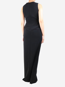 Filiarmi Black sleeveless maxi dress - size UK 8