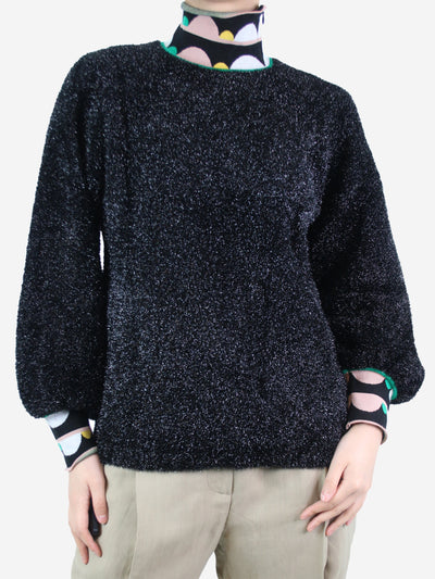 Black sparkly jumper - size S Knitwear Emilio Pucci 