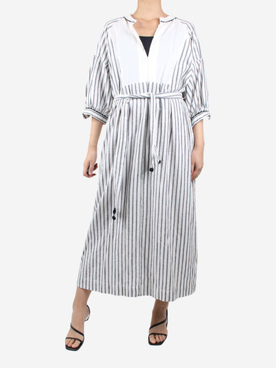 White striped dress - size M Dresses Wiggy Kit 