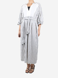 Wiggy Kit White striped dress - size M