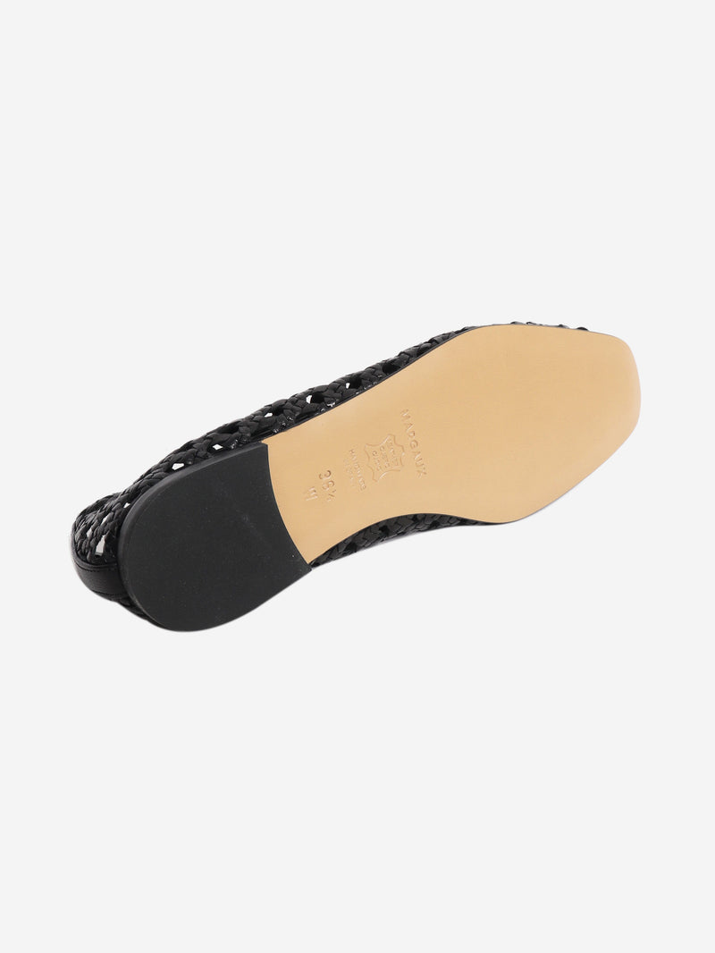 Black The Woven Paz flats - size EU 36.5 Flat Shoes Margaux 