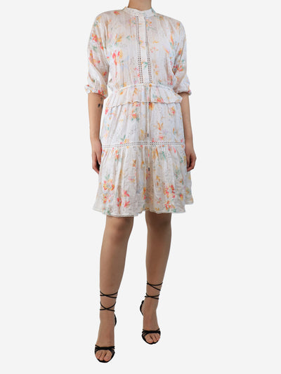 White floral midi dress - size UK 10 Dresses Zimmermann 