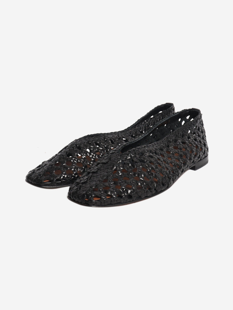 Black The Woven Paz flats - size EU 36.5 Flat Shoes Margaux 