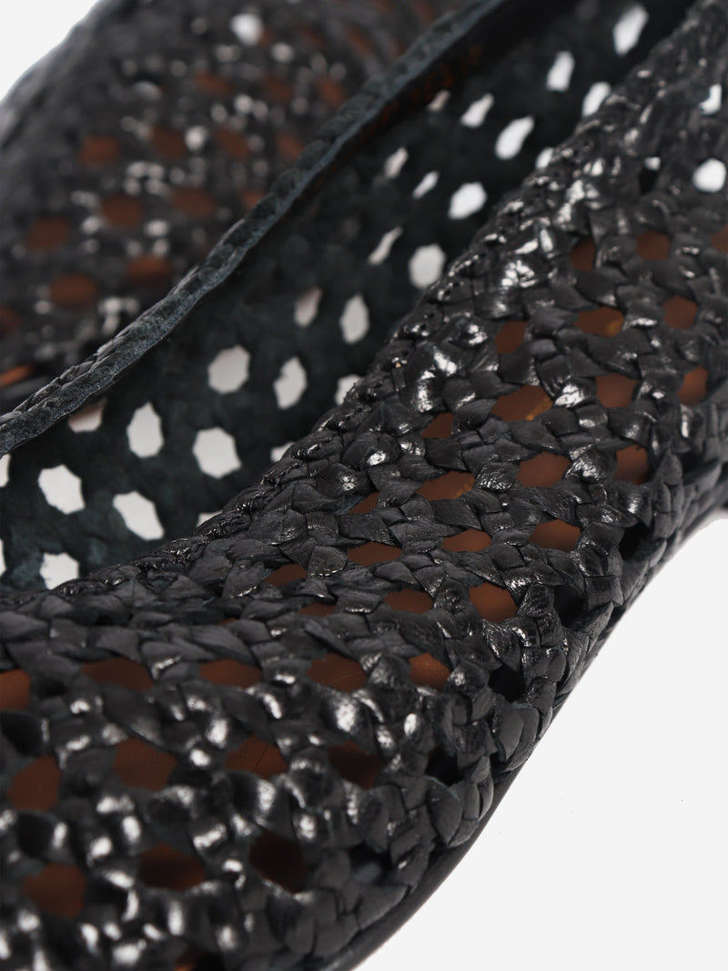 Black The Woven Paz flats - size EU 36.5 Flat Shoes Margaux 