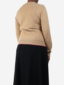 Celine Brown cashmere jumper - size M