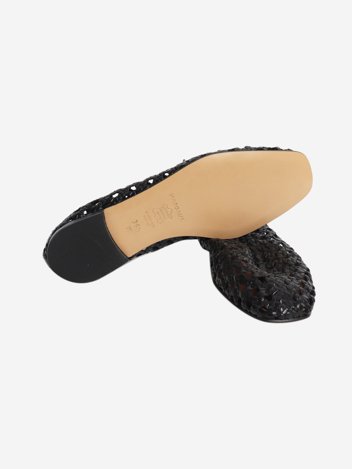 Black The Woven Paz flats - size EU 36.5 Flat Shoes Margaux 