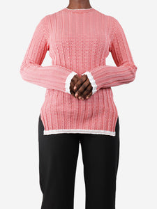 Celine Red printed long sleeve top - size L