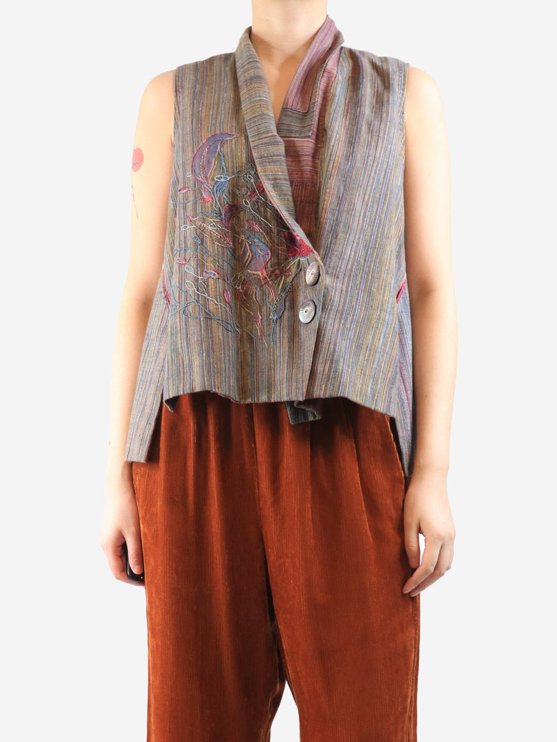 embroidered waistcoat One