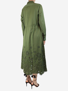 Polo Ralph Lauren Olive Jessica midi dress  - size UK 10