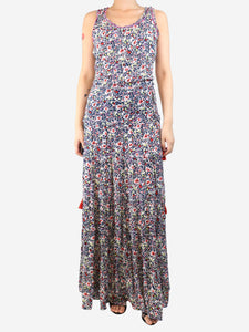 Poupette St Barth Multicolour sleeveless floral printed maxi dress - size S