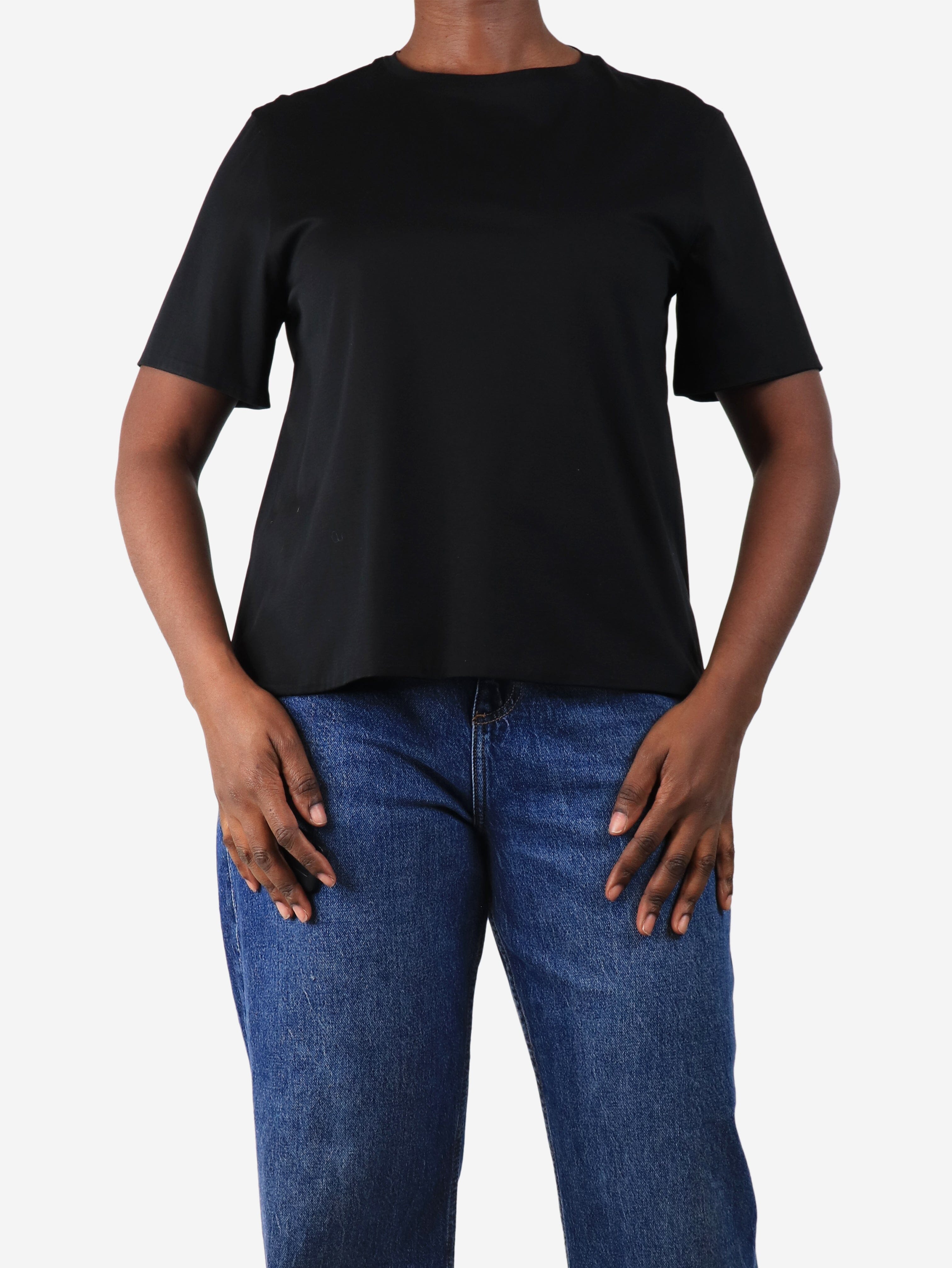 Black short-sleeved t-shirt - size UK 12 Tops Balenciaga 