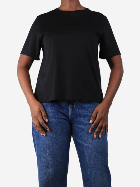 Black short-sleeved t-shirt - size UK 12 product image