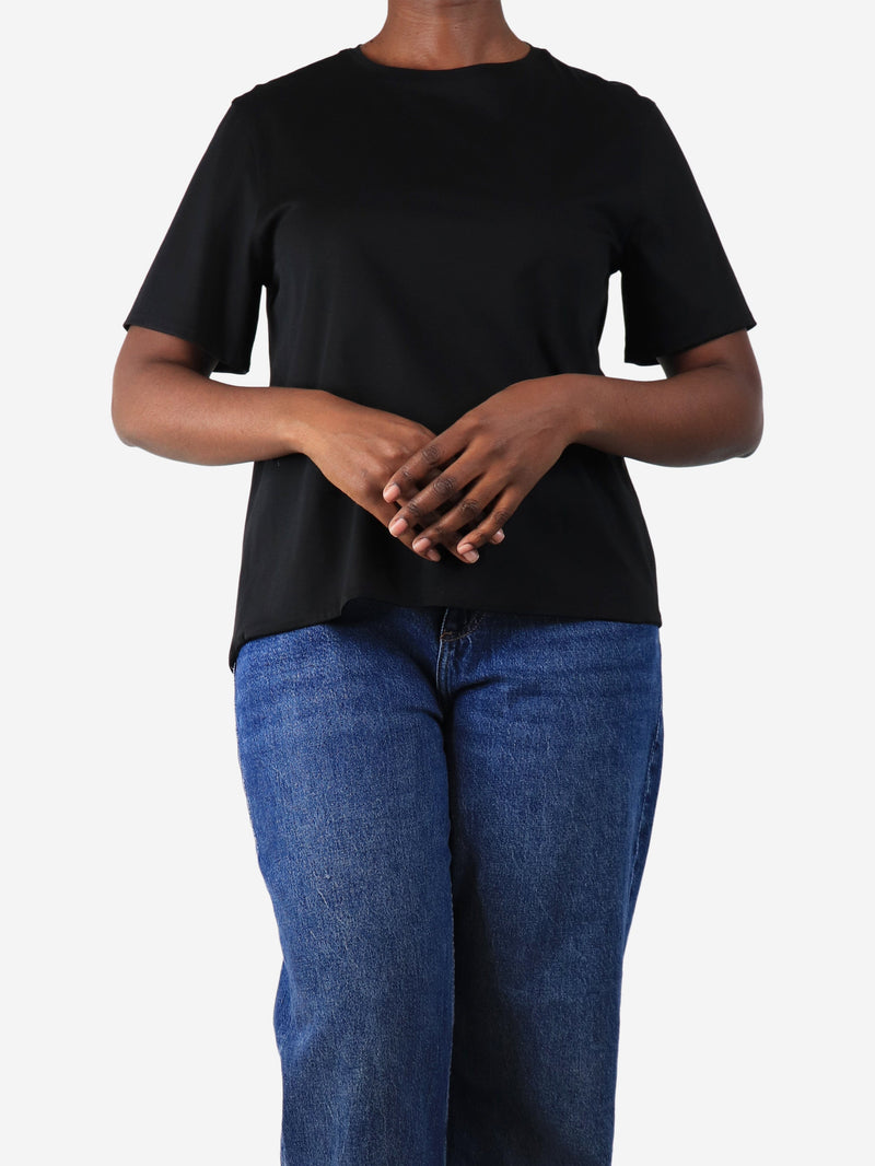 Black short-sleeved t-shirt - size UK 12 Tops Balenciaga 