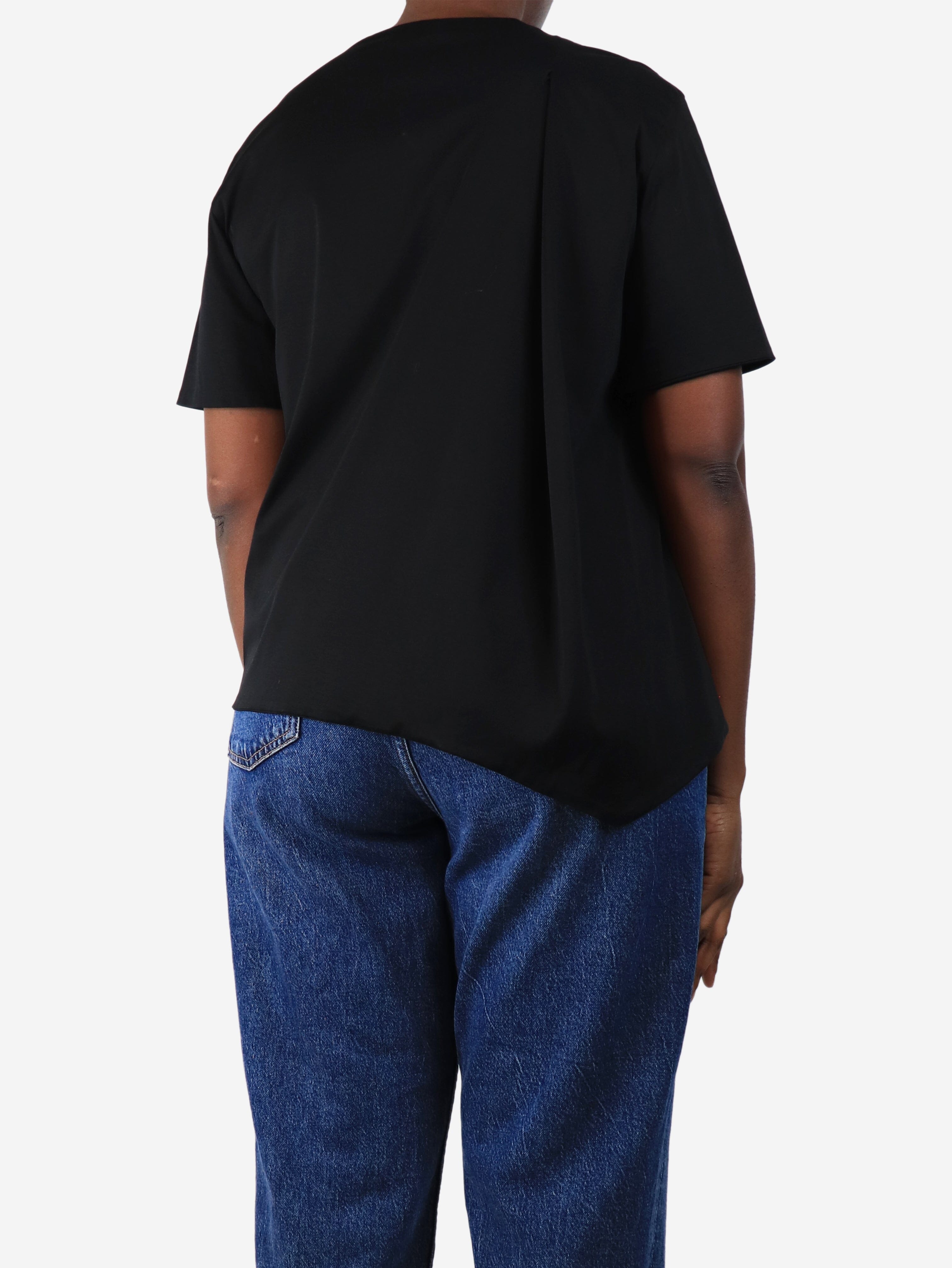 Black short-sleeved t-shirt - size UK 12 Tops Balenciaga 