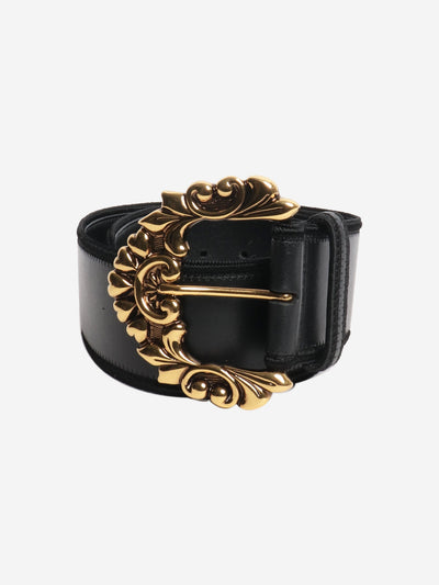 Black baroque buckle thick belt Belts Etro 