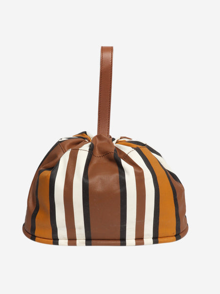 Brown Ashore striped bag alternate image