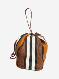 Brown Ashore striped bag Clutch bags Loro Piana 