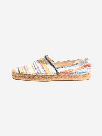 Multicolour striped lurex Espadrilles - size EU 41 Flat Shoes Missoni 