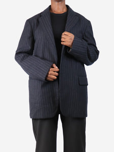 Dries Van Noten Charcoal pinstripe wool jacket - size M