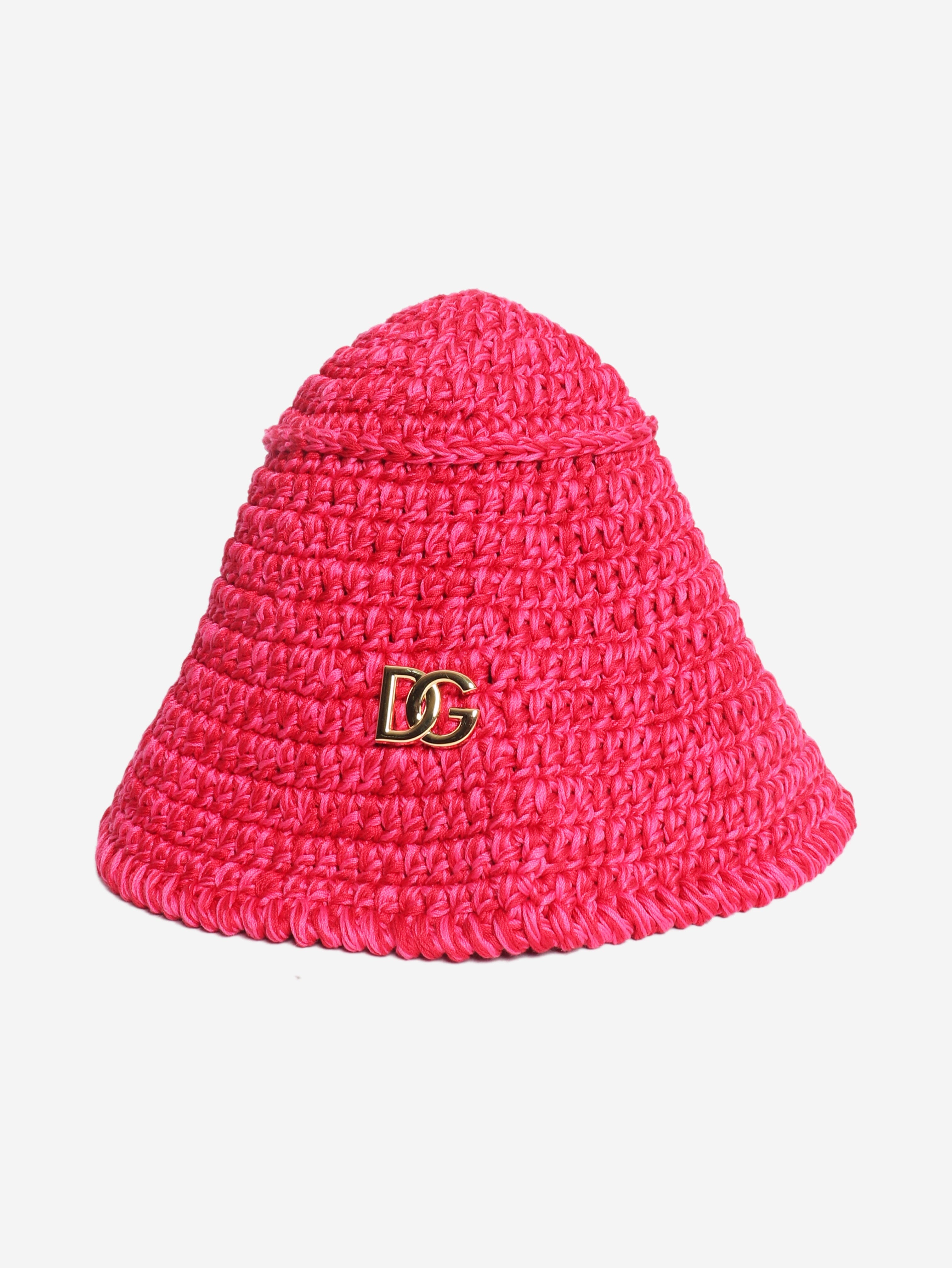 Pink woven sunhat - size S