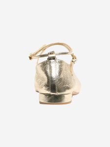 Laurence Dacade Champagne Ilona platine flats - size EU 38