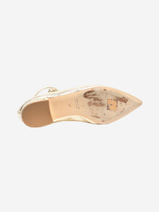 Laurence Dacade Champagne Ilona platine flats - size EU 38