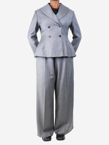 Unique Edition Grey wool suit set - size UK 14