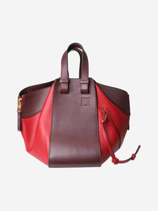 Loewe Red Compact Hammock top handle bag