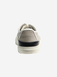 Hermes Beige canvas trainers - size EU 39.5