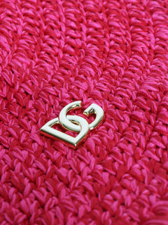 Pink woven sunhat - size S