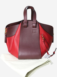 Loewe Red Compact Hammock top handle bag