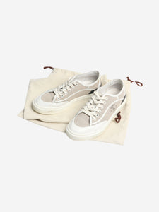 Hermes Beige canvas trainers - size EU 39.5