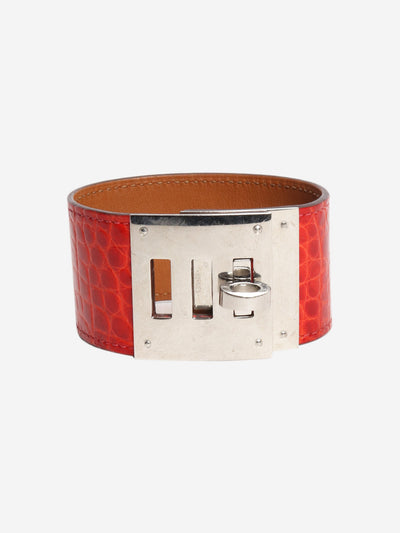 Red Alligator Kelly Dog bracelet Bracelets Hermes 