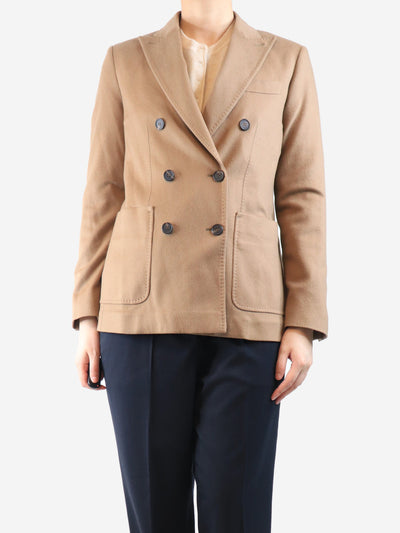 Camel double-breasted cashmere jacket - size UK 8 Coats & Jackets Max Mara 