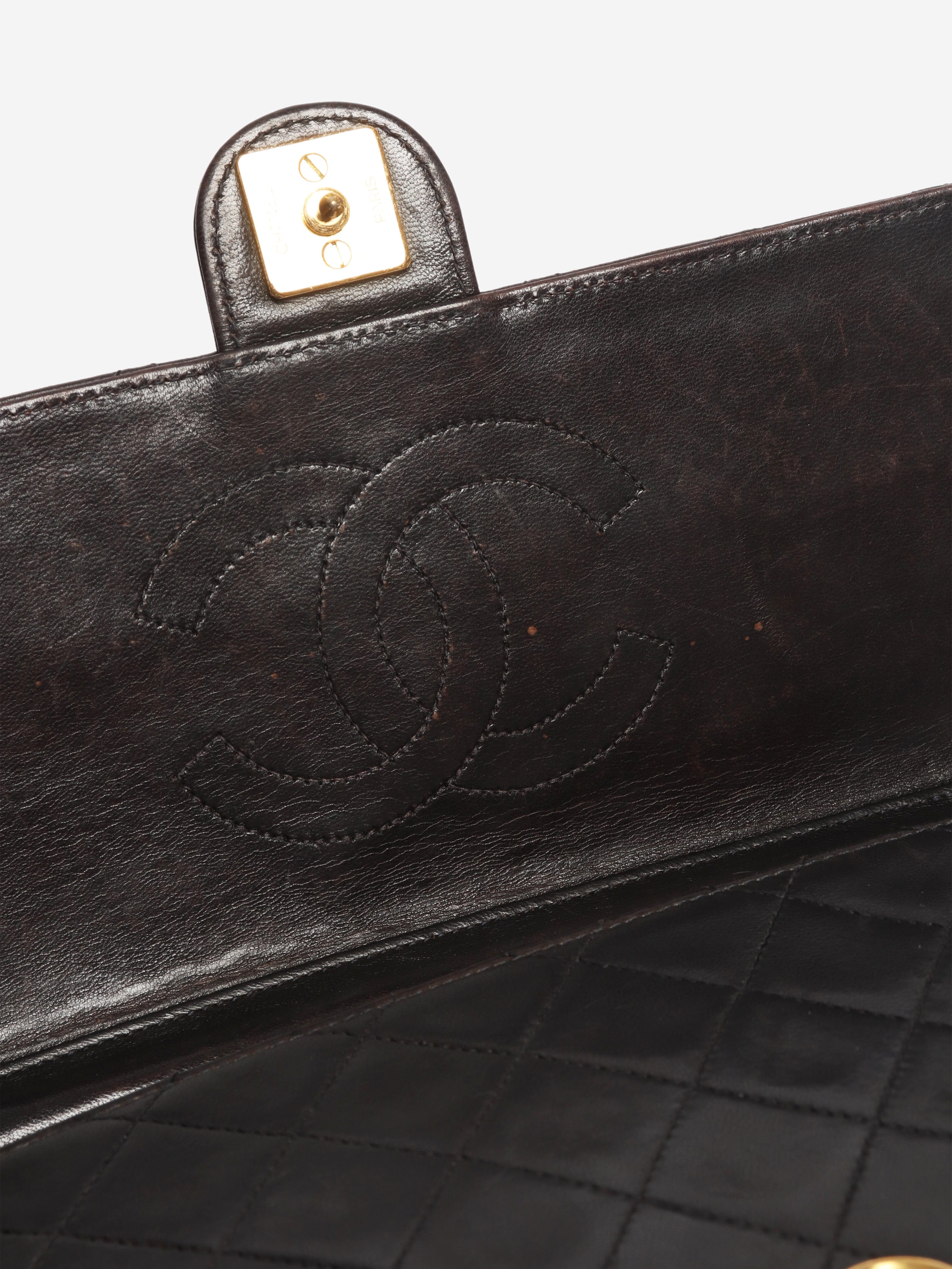 Black vintage 1997 lambskin Timeless Classic Flap bag