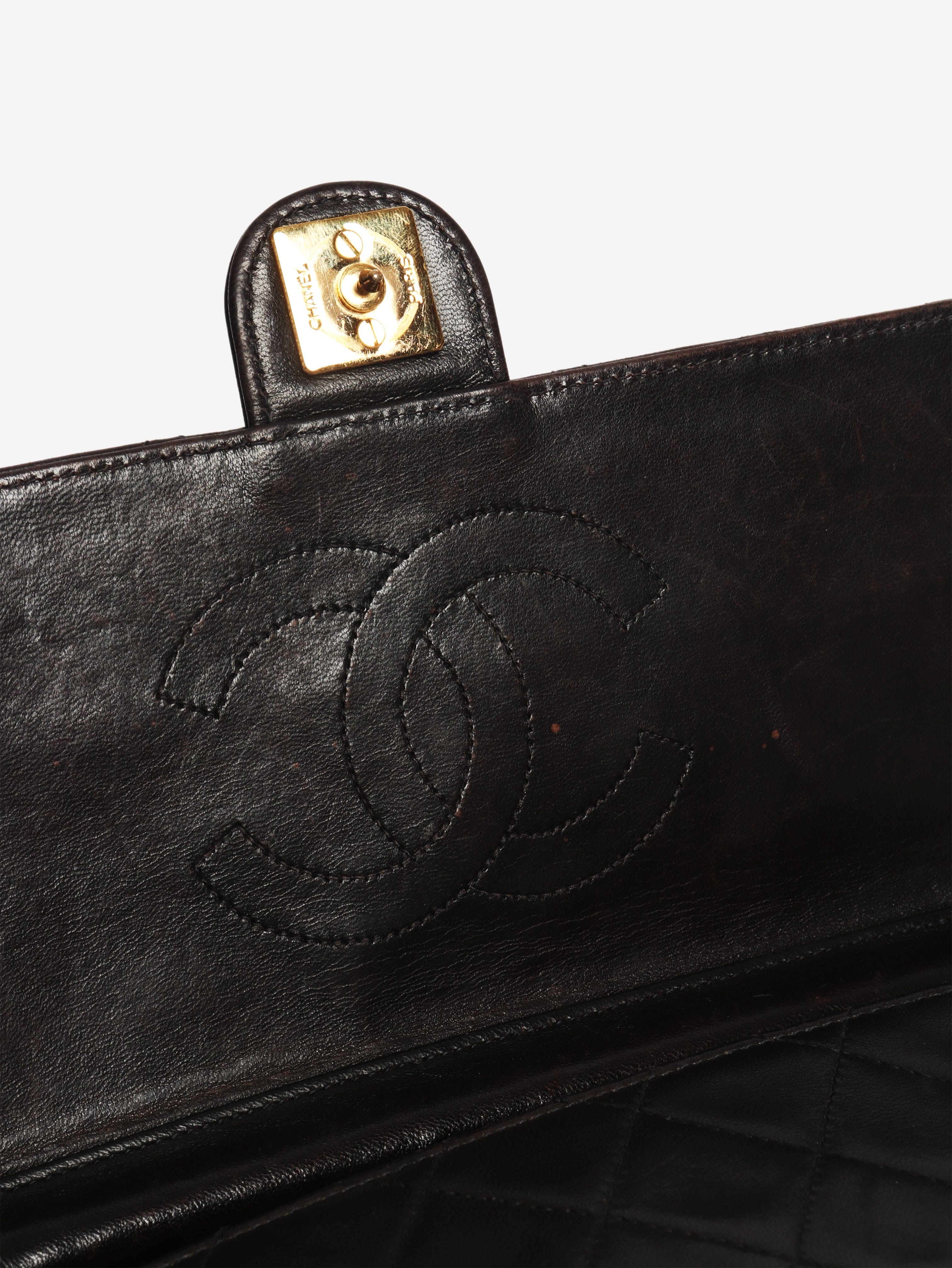 Black vintage 1997 lambskin Timeless Classic Flap bag