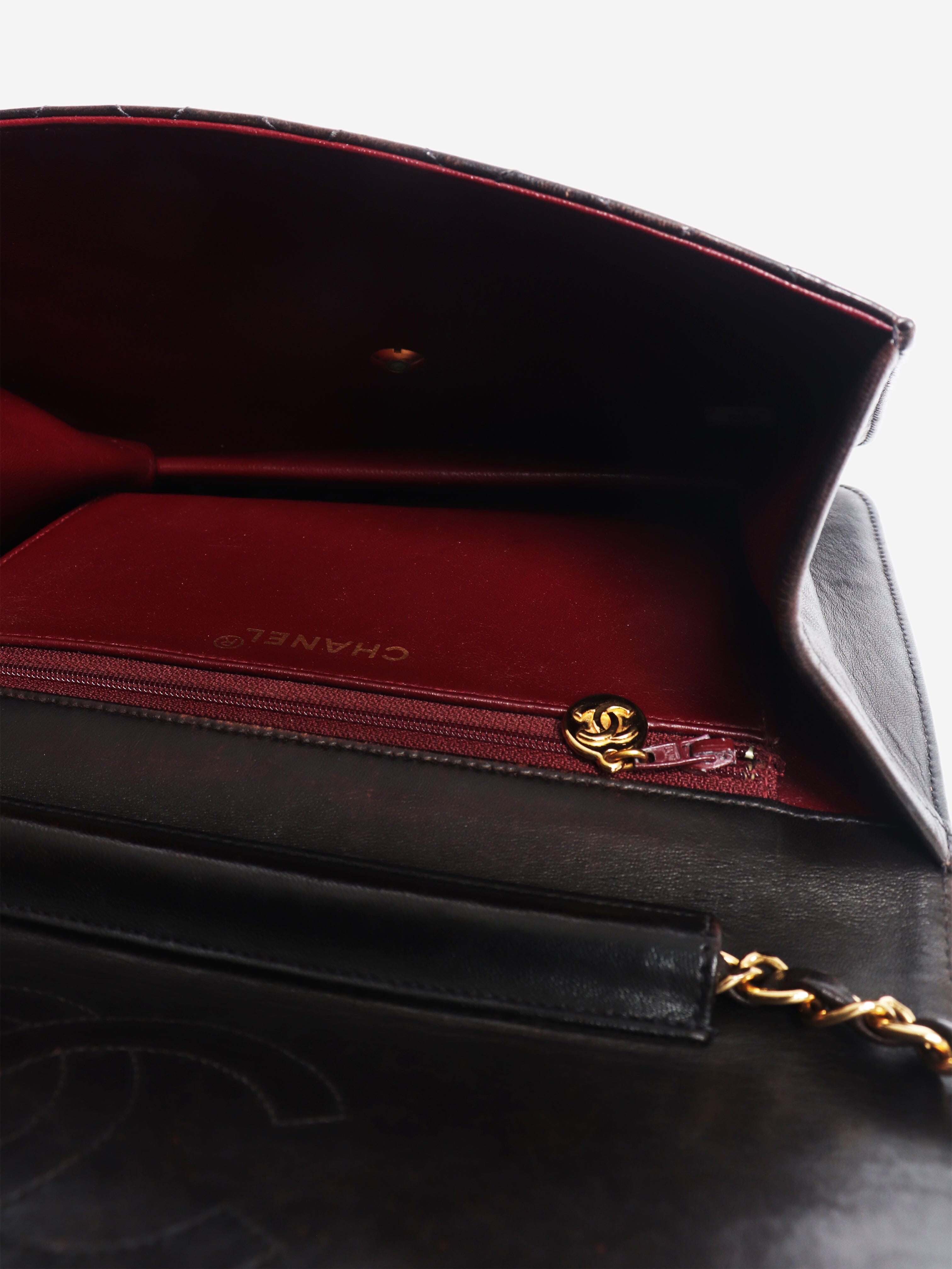 Black vintage 1997 lambskin Timeless Classic Flap bag