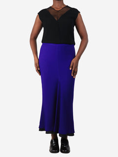 Purple crepe midi skirt - size UK 10 Skirts Marni 